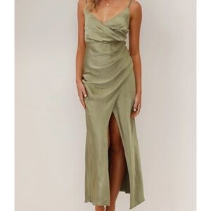 Billy J Olive Satin Elsa Dress